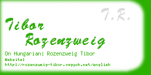tibor rozenzweig business card